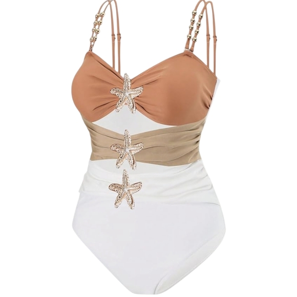 FLORENS - XXL Starfish Embellished One Piece - Picture 3 of 13